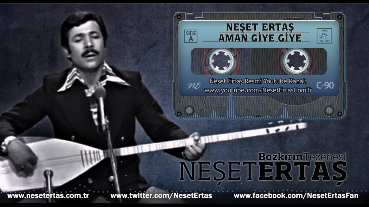 Neşet Ertaş - Aman Giye Giye - Piyano, gitar, bağlama, melodika, flüt, org Notası