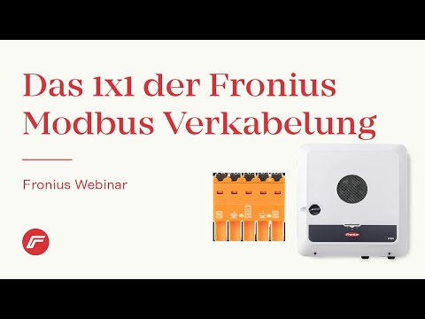 Webinar: Das 1x1 der Fronius Modbus Verkabelung