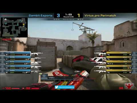 Interz CSGO POV (Gambit)(25-9) vs Virtus.Pro / dust2 / IEM Katowice 2021
