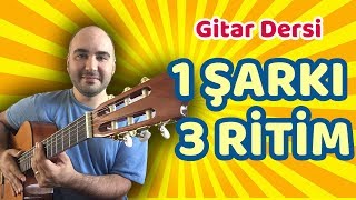 1 ŞARKI 3 RİTİM / Esen - Yüzyüzeyken Konuşuruz (Gitar Dersi)