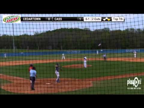 Cass Baseball: Final out to clinch 7-AAAA South and GHSA Class AAAA State Playoff berth.