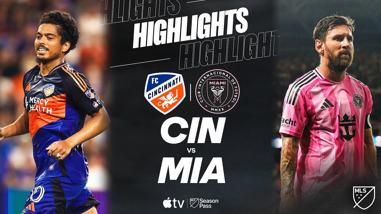 FC Cincinnati vs. Inter Miami CF | Full Match Highlights | Evander BRACE vs. Messi! - YouTube
