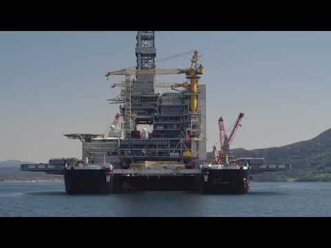 Pioneering Spirit installs the Johan Sverdrup DP topsides