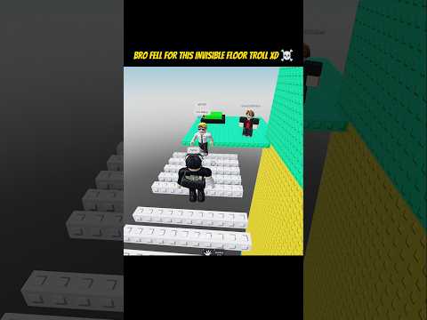 That Bro Fell For This Fake Invisible Floor In Slap Tower 💀 #roblox#fyp