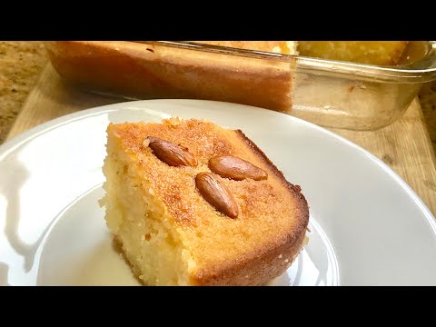 Basbousa recipe | Traditional Egyptian semolina cake.