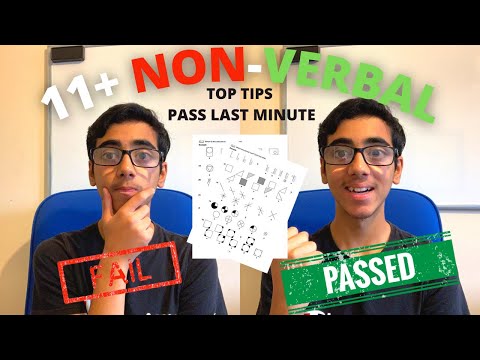 11+ Non-Verbal Reasoning Test Tips & Tricks- How to Pass LAST MINUTE | Grammar School Test Tips