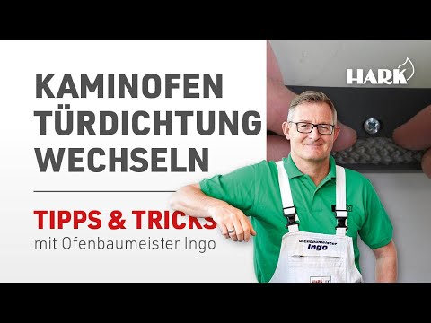 Kaminofen Türdichtung wechseln | Dichtschnur ersetzen