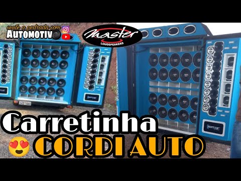 CARRETINHA CORDI AUTO MASTER LOUDSPEAKERS/SENTE A PEDRADA SOM AUTOMOTIVO