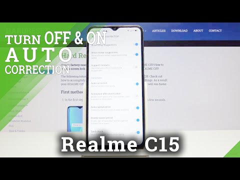 How to Enable Misspelled Words Correction in Realme C15 - Activate Spell Checker