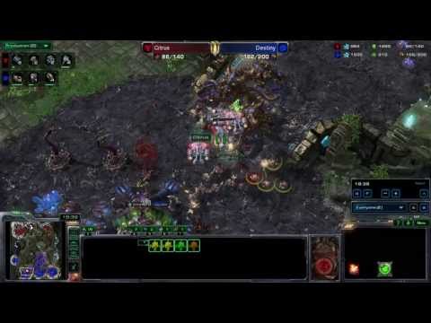 SeKo Starcraft - HOTS SC2 Pro Replays - Destiny vs Citrus - Using All The Units is EZ