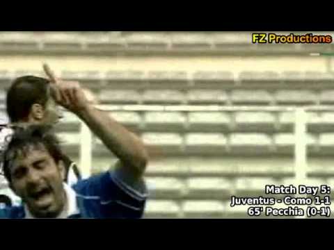 Serie A 2002-2003, day 05 Juventus - Como 1-1 (Pecchia, Zalayeta)