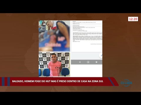 Baleado, homem foge do HUT mas é preso dentro de casa na zona sul 10 03 2022