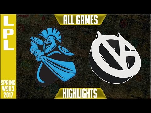 Newbee vs Vici Gaming Highlights All Games - LPL Spring 2017 W9D3 - NB vs VG All Games