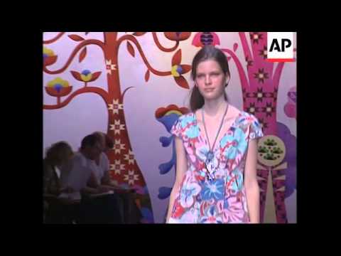 Design duo present tropical designs at Paris Fashion week