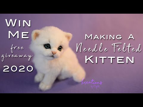 DIY Making A Needle Felted Kitten