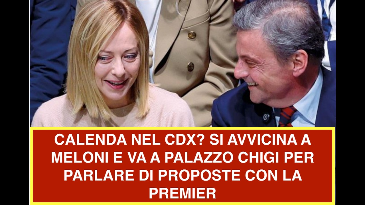 CALENDA NEL CDX? SI AVVICINA A MELONI E VA A PALAZZO CHIGI PER PARLARE DI PROPOSTE CON LA PREMIER