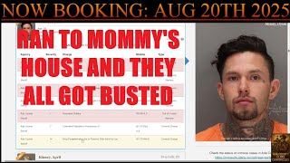 Ada County Idaho Arrests Aug 20 2025 / This guy had warrants and ran to mommy's house...