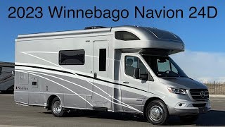 A preview image of the linked video showcasing 2023 Winnebago Navion 24D