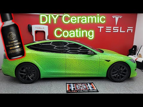 DIY Ceramic Coat on My Tesla Model S Plaid!