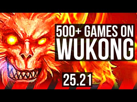 WUKONG vs AATROX (TOP) | 8/2/6, 500+ games | KR Master | 25.21
