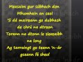 The Wolfetones:Rosc Catha Na Munham:LYRICS