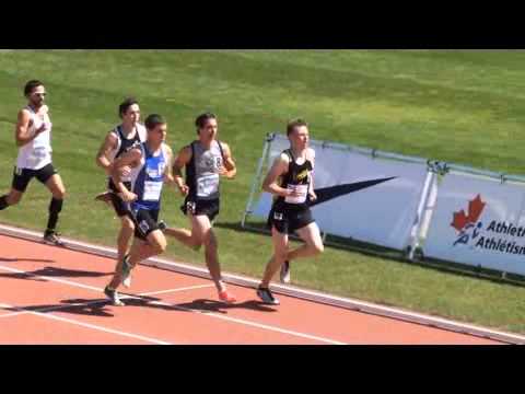 1500m hommes qualif Championnat canadien d'athlétisme - Moncton Nouveau-Brunswick 2013