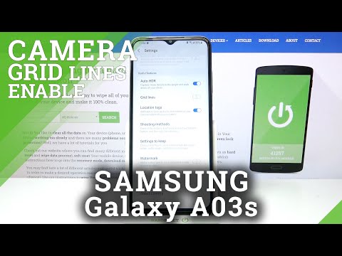 How to Enable/Disable Camera Gridlines in SAMSUNG Galaxy A03s – Orientation Lines