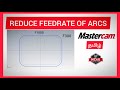 How To Change Feedrate Of Arcs In Mastercam Tamil CNC Training Coimbatore