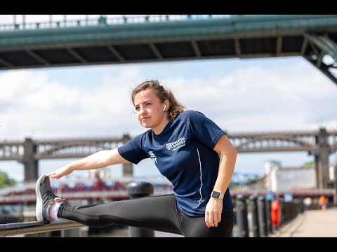 Newcastle University women’s football team takes on running challenge