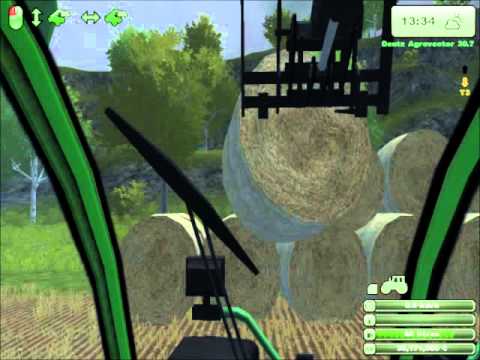 Farming Simulator 2013 - MoreRealistic mod - Stacking roundbales