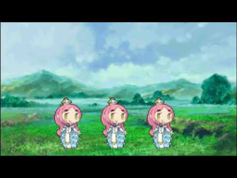 pink princess from 7th dragon dances to swords bursting