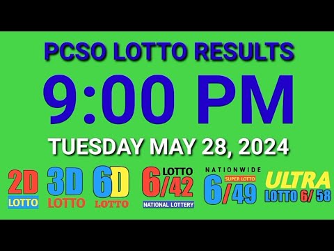 9pm Lotto Results Today May 28, 2024 Tuesday ez2 swertres 2d 3d pcso