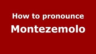 How to pronounce Montezemolo
