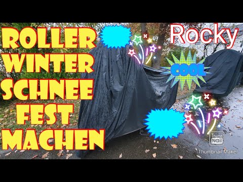 Roller Winterfest machen / Scooter Einmottten / Motorroller überwintern / auf Winter vorbereiten