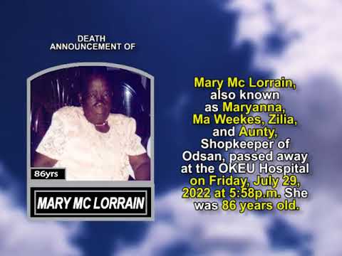 Mary Mc Lorrain short