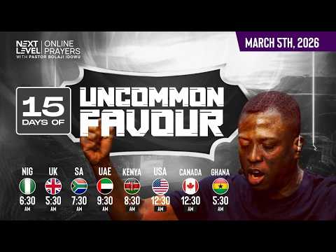 NEXT LEVEL PRAYERS || MORNING PRAYERS FOR FAVOUR AND DIVINE SPEED || MARCH 5TH 2026