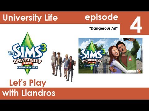 Let's Play The Sims 3 University Life - Episode 4 - Dangerous Art