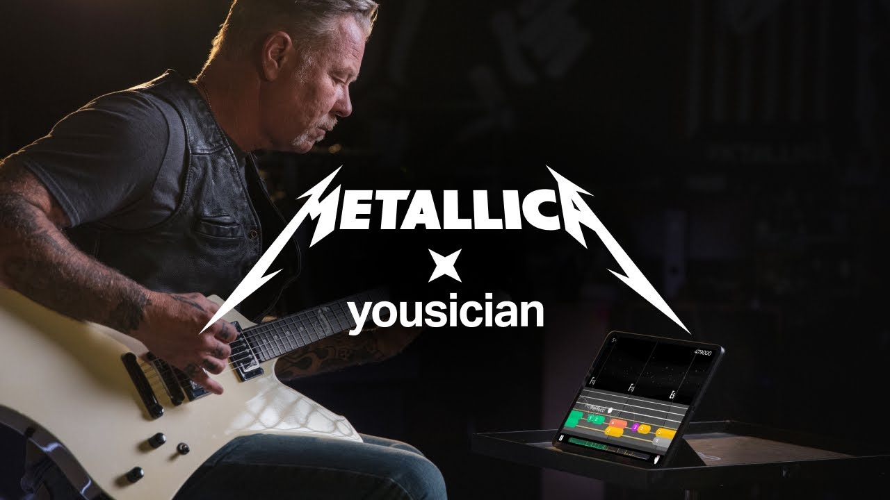 Metallica x Yousician | Learn guitar with James Hetfield & Kirk Hammett - YouTube