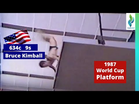 1987 Bruce Kimball Team USA - 634c dive - 9s - Platform Diving - World Diving Cup