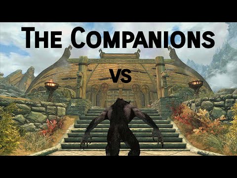 Maxed Out Werewolf vs The Companions - Skyrim
