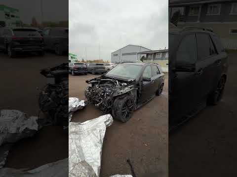 MercedesGLE AMG. Подрезал КАМАЗ