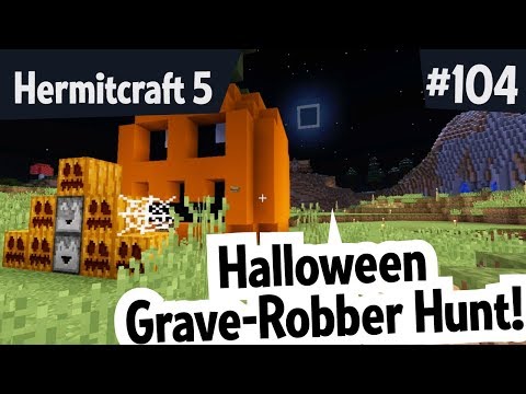 Halloween grave-robber hunt! — Hermitcraft 5 ep 104