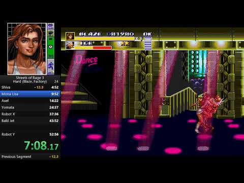 Streets of Rage 3 speedrun - Blaze on Hard, WORLD RECORD (51:51)