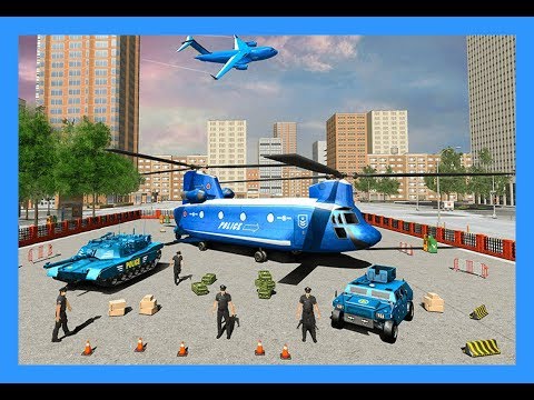US Police Plane Transporter - Transport Simulator