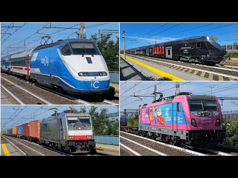 TRENI di TUTTI i TIPI alla STAZIONE di ANZOLA EMILIA
