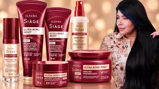 ❤️ EUDORA SIÀGE ULTRA BOND RESET: Reconstrução para cabelos extremamente danificados