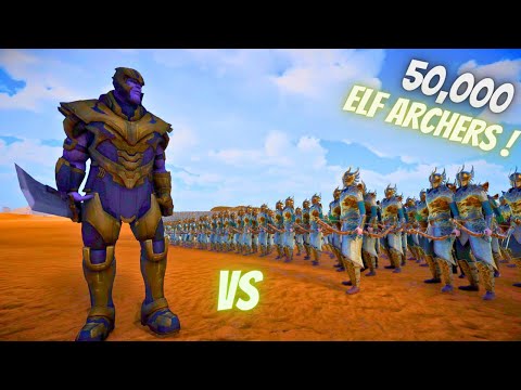 THANOS ARMY vs 50,000 ELF ARCHERS ? | Ultimate Epic Battle Simulator 2