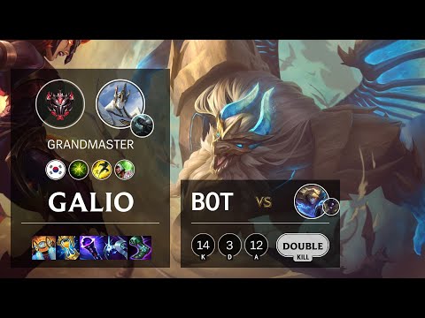 Galio Bot vs Ezreal - KR Grandmaster Patch 11.13