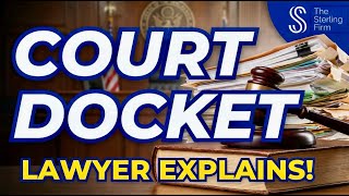 🏛️ The Court DOCKET Is Important | Lawyer Explains! #court #law #lawyer