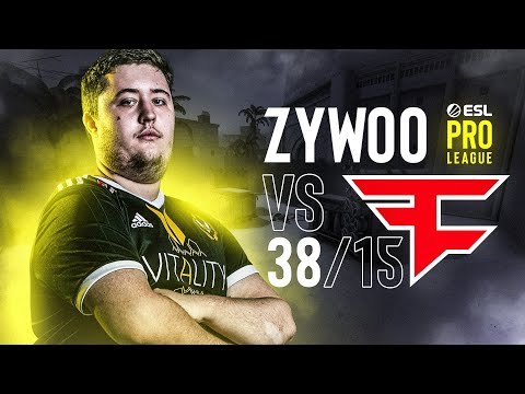 ZYWOO - 38 KILLS AGAINST FAZE in EPL POV! CS:GO